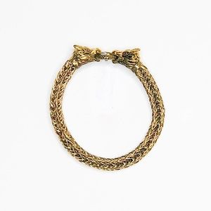 Gold Dragon Chain Link Bracelet